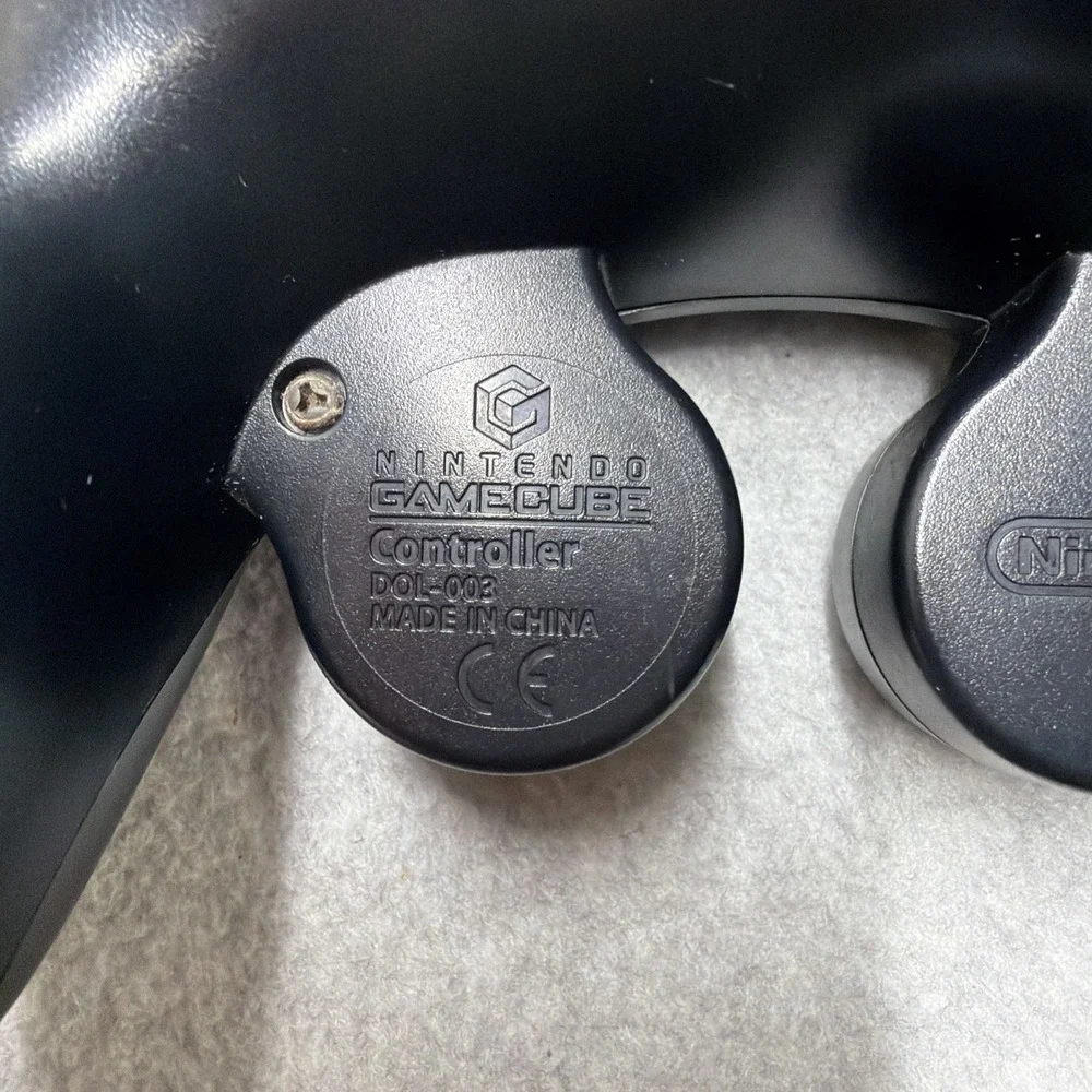Official Nintendo GameCube Black Controller DOL-003 Wired OEM